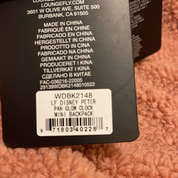 Loungefly Peter Pan Backback - Picture 6 of 8